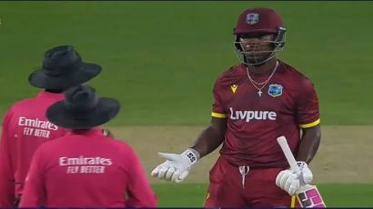 DRS Drama in IND vs WI 3rd ODI! Sherfane Rutherford Fumes After Controversial Dismissal