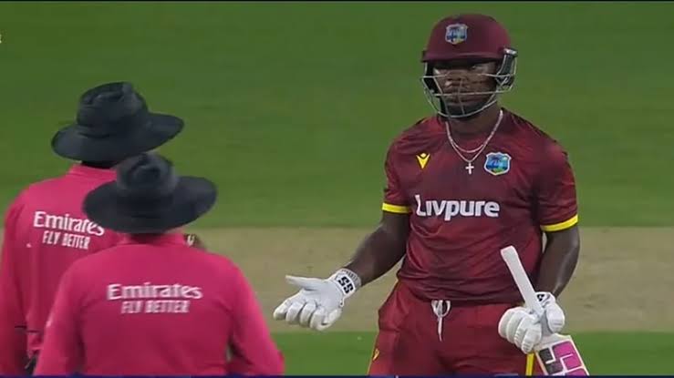 DRS Drama in IND vs WI 3rd ODI! Sherfane Rutherford Fumes After Controversial Dismissal
